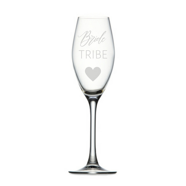 Custom Etched Champagne Glass