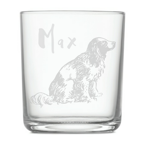 Custom Etched Whiskey Glass