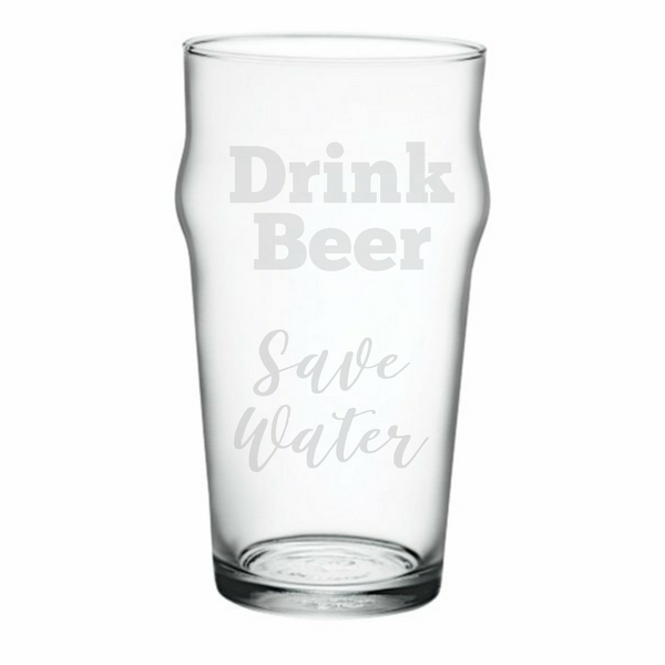 Custom Etched Beer Pint Glass