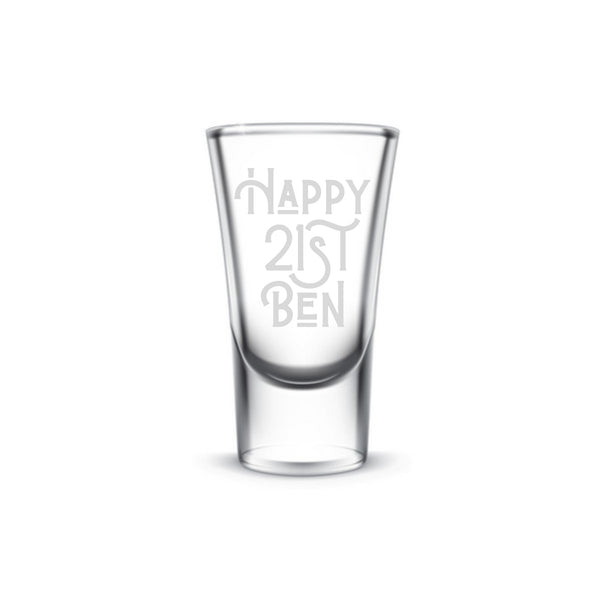 Custom Etched Shot Glass